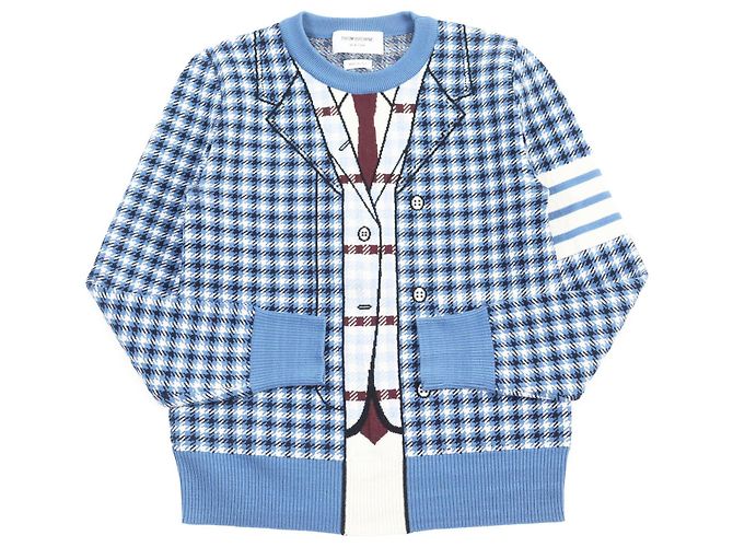Thom Browne Wool Trompe l'oeil Suit Sweater