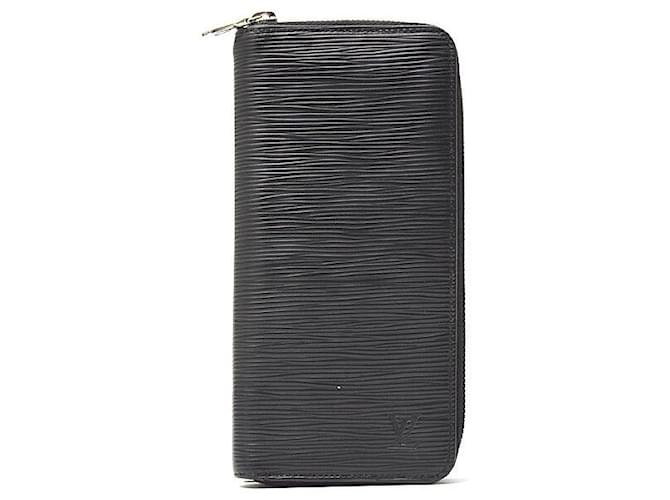 Louis Vuitton Epi Zippy Wallet Noir M60965 Black Leather  ref.1738963