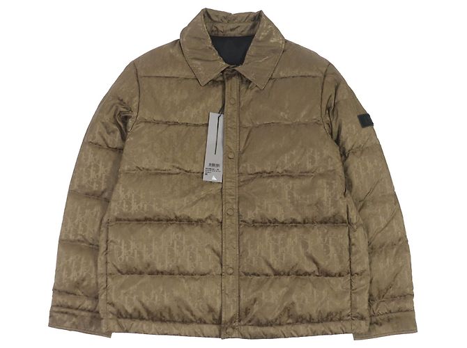 DIOR Nylon WZIP Down Jacket 48 Brown