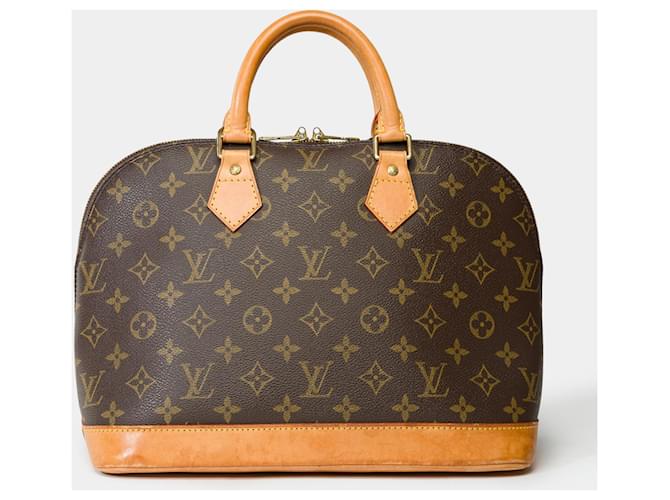 LOUIS VUITTON Alma Bag in Brown Canvas - 102184 Cloth  ref.1745480