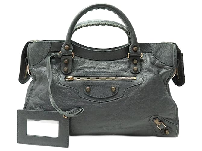 BORSA BALENCIAGA GIANT CITY 12 281770 CON TRACOLLA IN PELLE GRIGIA Grigio ref.1746604 Joli Closet