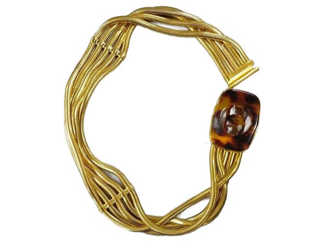 Cambon Chanel Gürtel Gold Stahl Golden