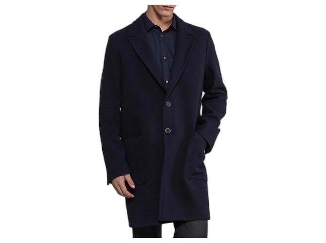 Zapa Paris men's blue wool coat