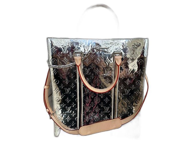 Louis Vuitton Borsa piatta a specchio Virgil Abloh Argento