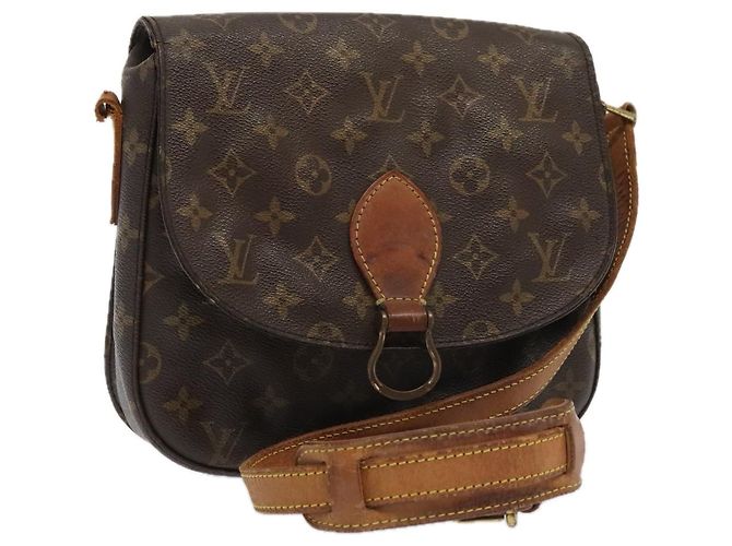 Saint-Cloud LOUIS VUITTON Monogram Saint Cloud GM Bolsa de Ombro M51242 LV Auth bs18393 Monograma