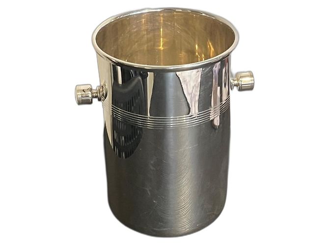 Autre Marque St-Hilaire Champagnerkübel aus versilbertem Metall mit Griffen