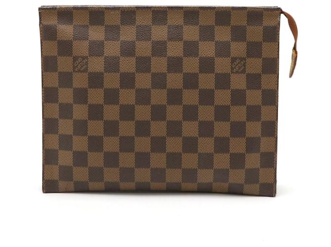 Louis Vuitton Damier Toiletry Pouch Brown Cloth  ref.1747824