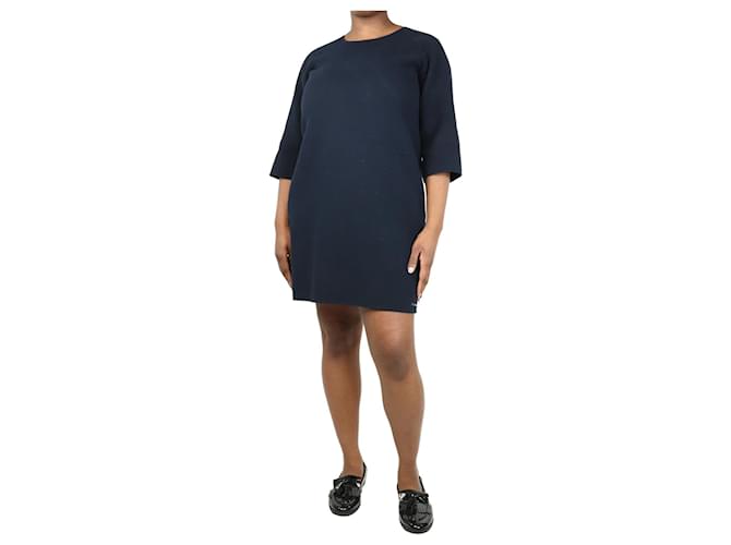 Autre Marque Blue wool midi dress - size UK 14  ref.1748302