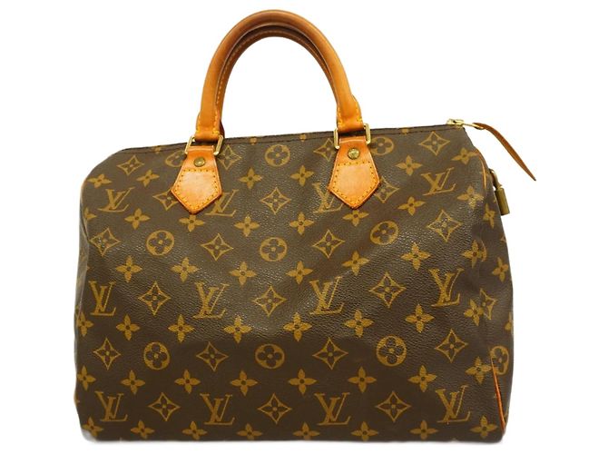 Borsa Louis Vuitton Monogram Speedy 30 Marrone