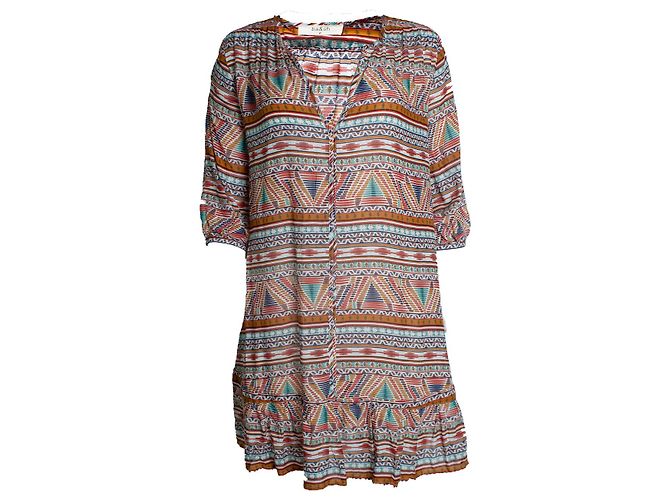Ba&sh, vestido multi estampado étnico de amapola Multicolor