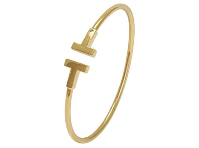 Tiffany & Co Pulseira estreita Tiffany T Small em ouro amarelo K18YG Dourado  ref.1749616