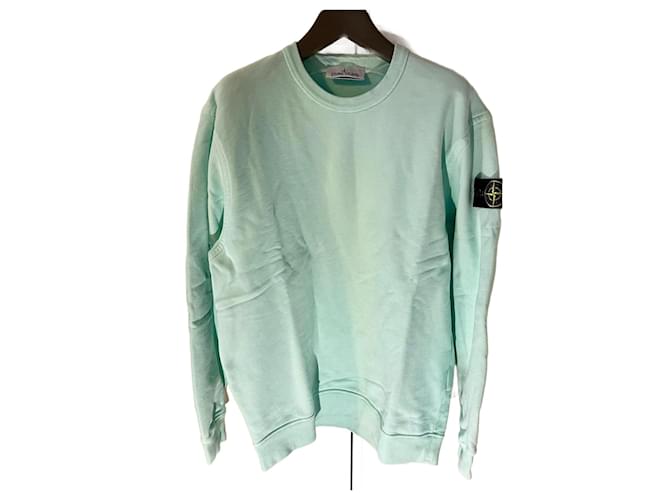 Footdistrict Stone Island Hoodie Blue Knit Sweater Stone Island