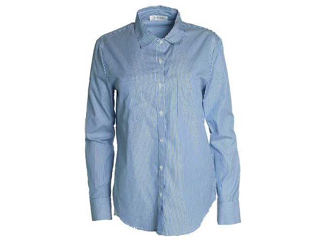 Anine Bing, camisa listrada em azul e branco
