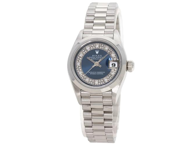 Rolex Datejust 69166G Platinum Ladies Wristwatch  ref.1751229