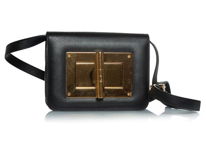Tom Ford Natalia Umhängetasche in Schwarz Golden
