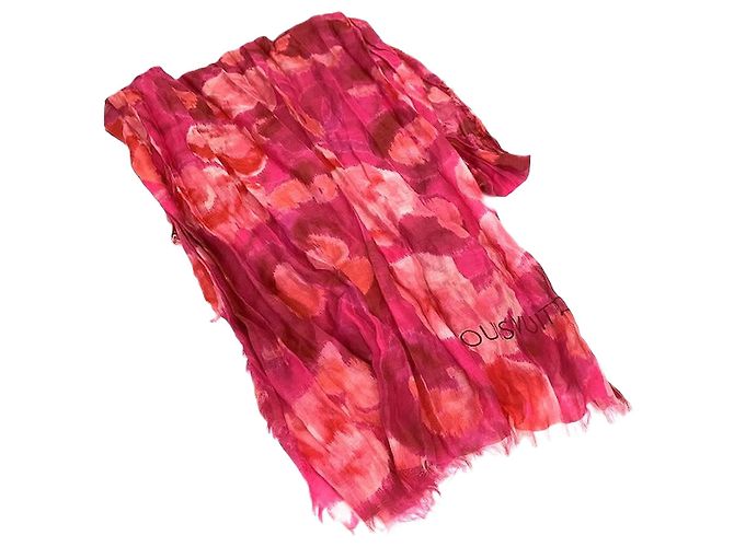 Bufanda Ikat de Verano Louis Vuitton Rosa