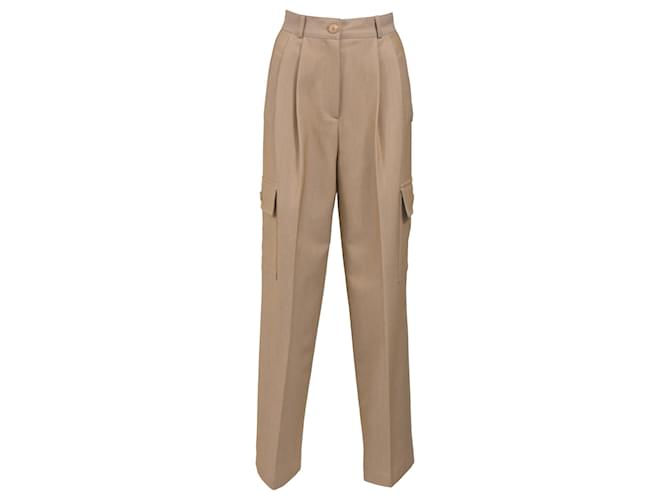 Autre Marque The Frankie Shop Cargo Trousers in Beige Polyester  ref.1751846