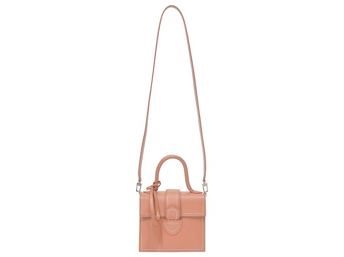 Alaïa Alaia Leonie Handtasche aus braunem Leder Rot