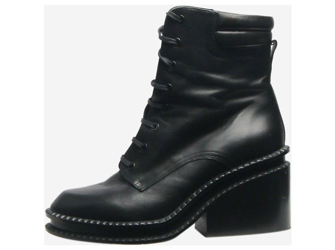 Robert Clergerie Bottes noires à lacets - taille EU 40