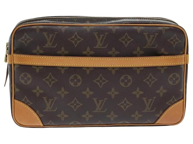 Louis Vuitton Compiegne 28 Marrom Lona  ref.1752718