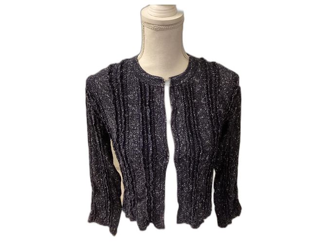 Chanel Blue Viscose Jacket