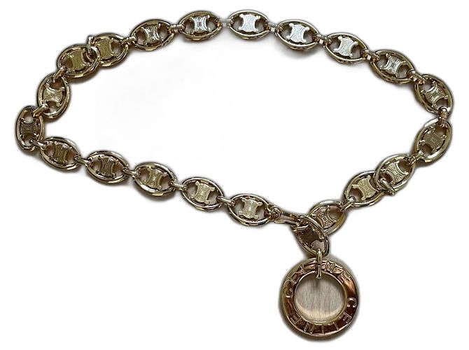 Céline Triomphe chain belt gold Golden