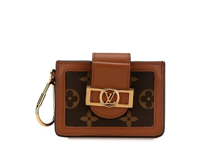 Louis Vuitton Monogram Reverse Dauphine Multicart Card Case Brown  ref.1754224