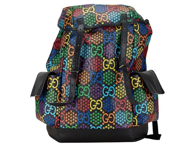 Gucci GG Psychedelic Medium Backpack Black Multiple colors Leather Plastic  ref.1754368
