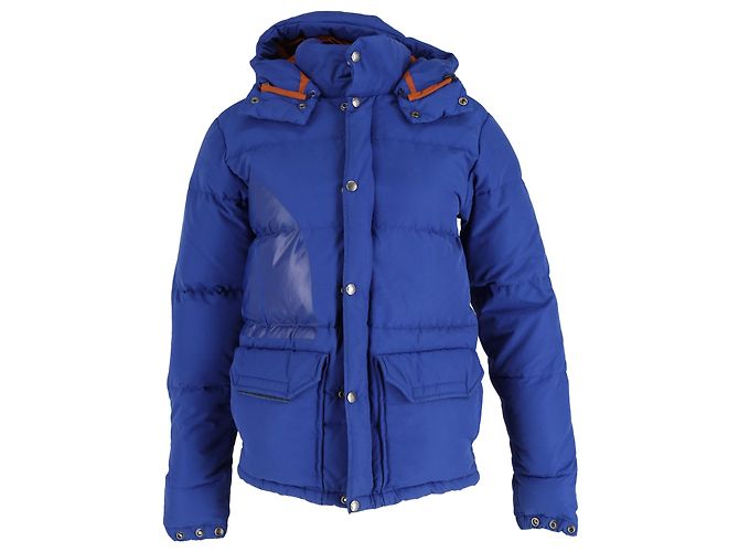 Pufferjacke Comme des Garçons x The North Face aus blauer Baumwolle