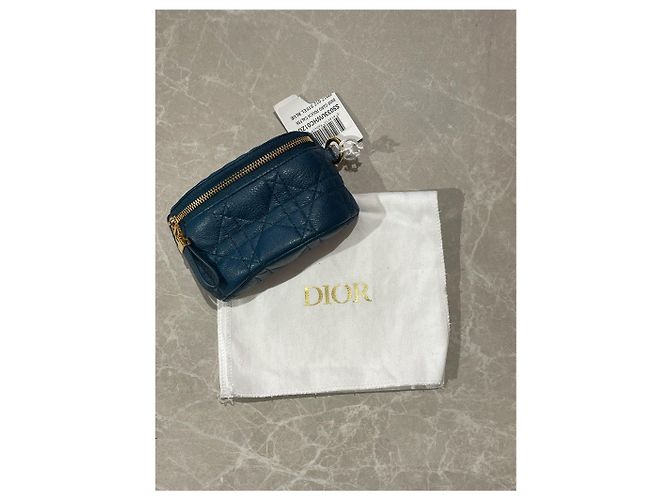 Carteras DIOR T. Cuero Azul