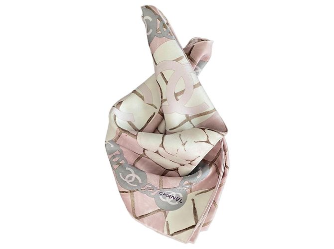 Sciarpa Chanel Rosa Seta