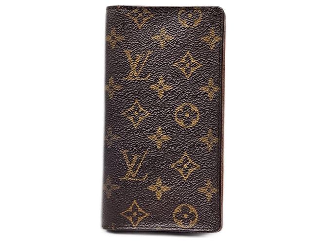 Louis Vuitton Monogram Long Wallet Brown