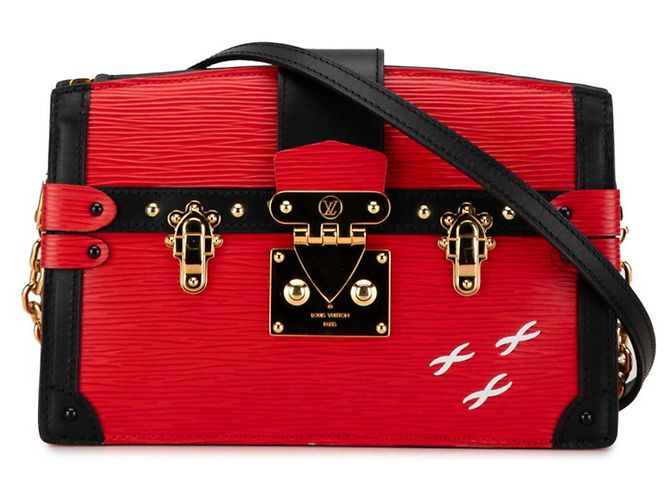 Sac à main Epi Trunk de Louis Vuitton Noir Rouge