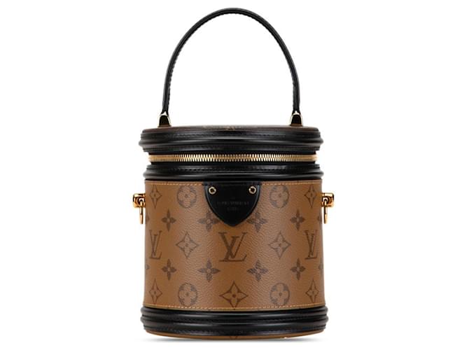 Louis Vuitton Monogram Reverse Cannes Vanity Bag Braun Leder Kunststoff ref.1756599 Joli Closet