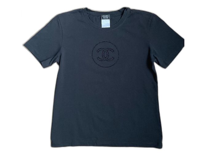 Chanel Camiseta Negro