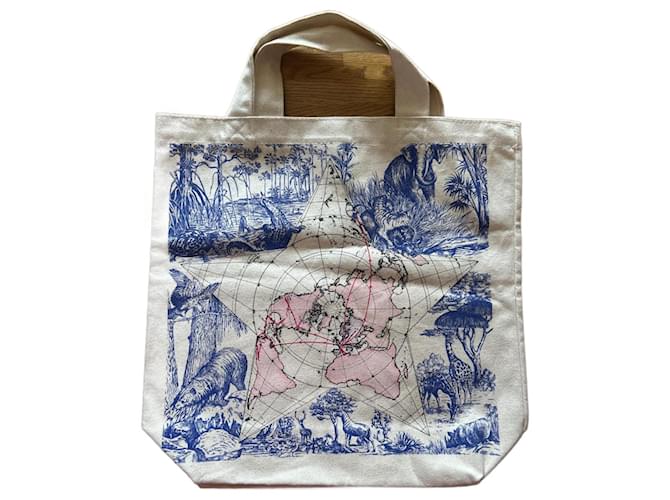 Dior tote bag Beige Cloth  ref.1757566