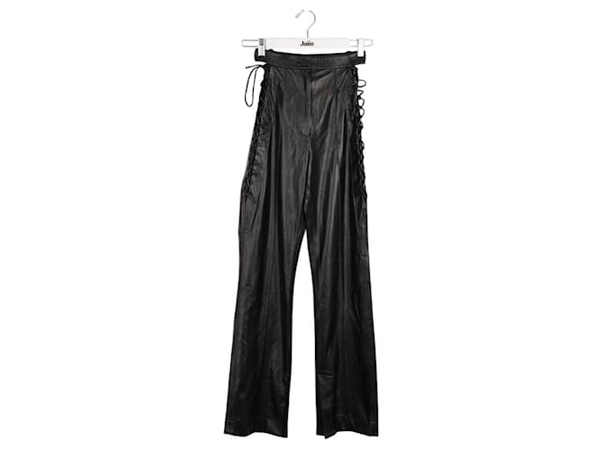 Autre Marque Black straight pants Polyester  ref.1757692