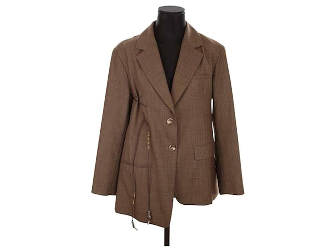Autre Marque Wool blazer Brown  ref.1757700