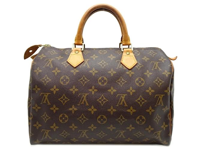 Louis Vuitton Speedy 30 Brown Cloth  ref.1758526