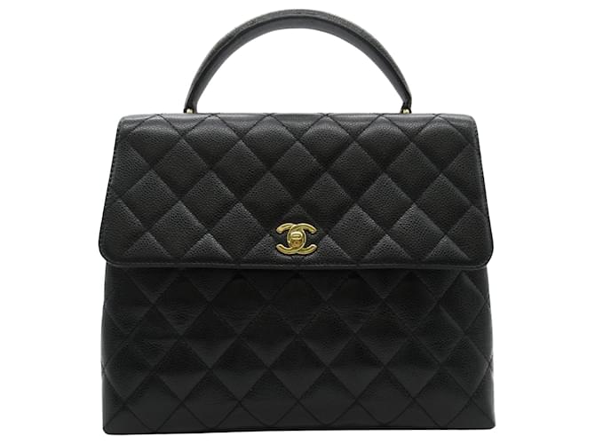 Chanel Coco Handle Black Leather  ref.1758882