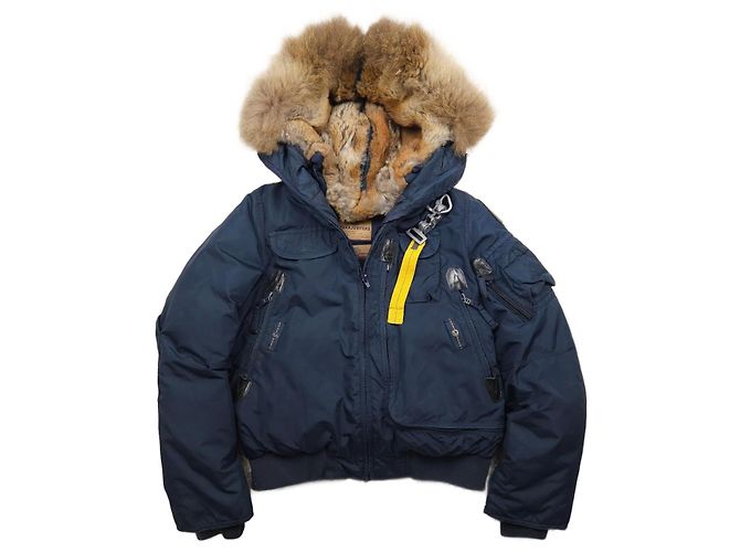 Parajumpers Jacket Navy Blue Fur