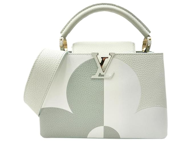 Louis Vuitton Capucines BB Handbag White Leather  ref.1759516