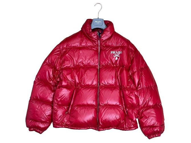 Red Prada Puffer Coat