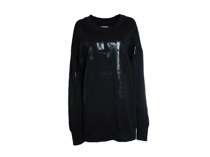 Faith Connexion Faith Conexxion, schwarzer Pullover mit glänzendem Druck