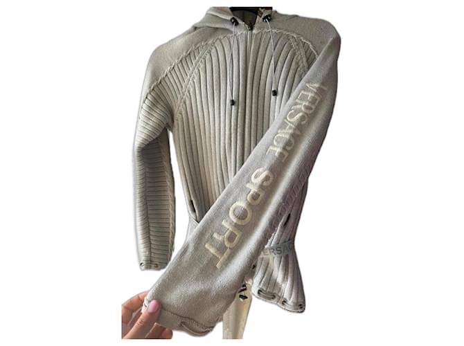 Versace Wollpullover Grau M 
