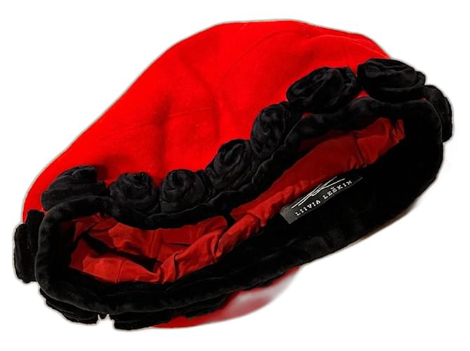 Autre Marque Liivia Leškin Hats Beanies Gloves Red Wool  ref.1761356