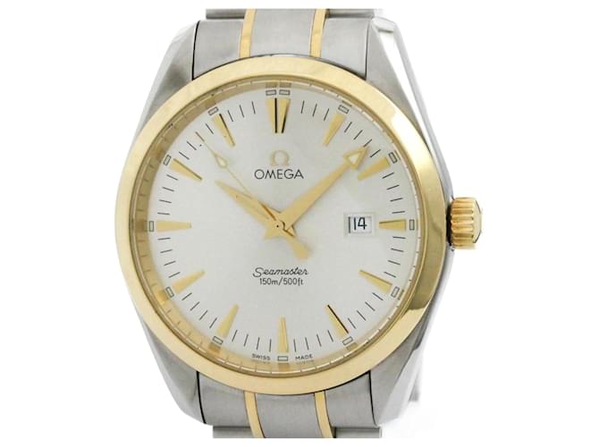 Omega Seamaster Aqua Terra 18K Gold Steel Men's Watch  ref.1761383
