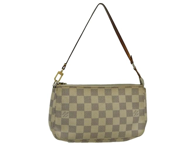 LOUIS VUITTON Damier Azur Pochette Accessoires Pouch N51986 LV Auth 96446  ref.1761465