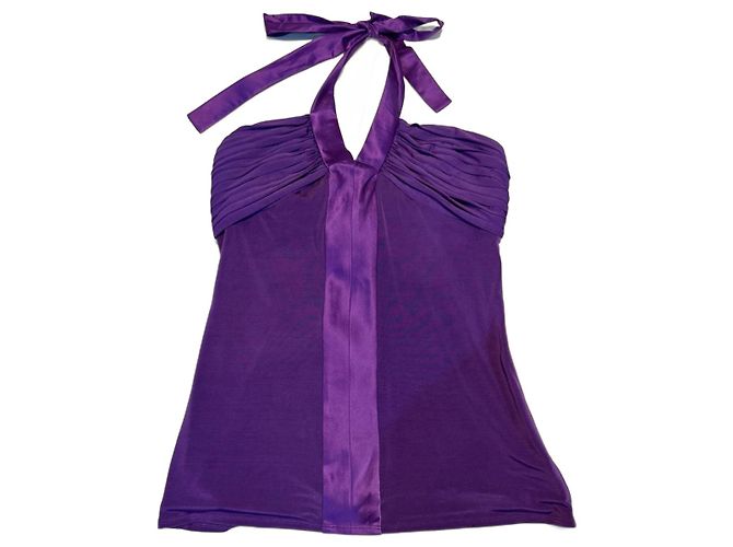 Top Ted Baker com laço no pescoço Roxo