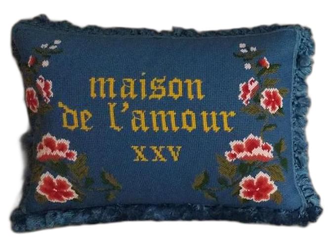 GUCCI Maison De L'Amour XXV cushion Multiple colors Wool  ref.1764658